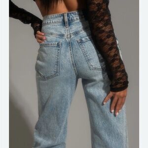 NWOT 12th Tribe Norah Light Wash High Rise Denim Jeans Size 31